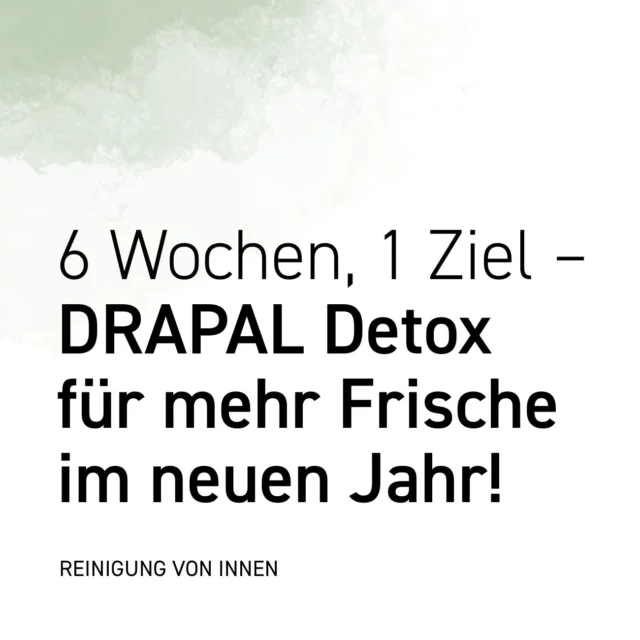 6 Wochen, 1 Ziel – DRAPAL Detox für mehr Frische im neuen Jahr!

Neues Jahr, neue Energie! Unser Detox Kombi-Pack hilft dir, deinen Körper sanft zu reinigen und frisch ins Jahr zu starten. 6 Wochen, die deine Gesundheit und dein Wohlbefinden auf ein neues Level heben. Worauf wartest du? 💪 

#detox2024 #neueranfang #drapal