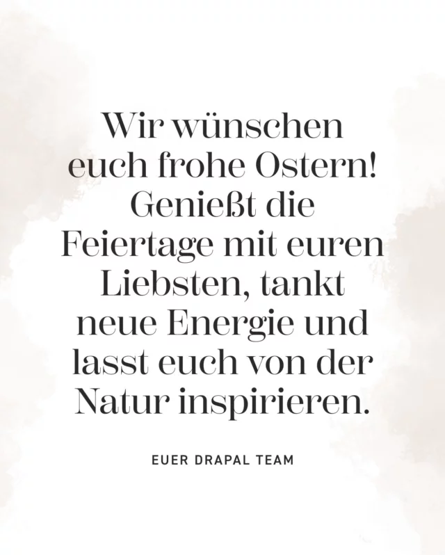 Wir wünschen euch frohe Ostern! 🌷 Genießt die Feiertage mit euren Liebsten, tankt neue Energie und lasst euch von der Natur inspirieren. Möge diese Zeit euch Gesundheit, Glück und viele wunderbare Momente schenken.

Euer DRAPAL-Team

#froheostern #drapal #gesundheit #pflanzensaft #naturprodukte #lebensfreude #wohlbefinden #kraftdernatur #lebensstil #frühling #persönlicheswachstum #energie